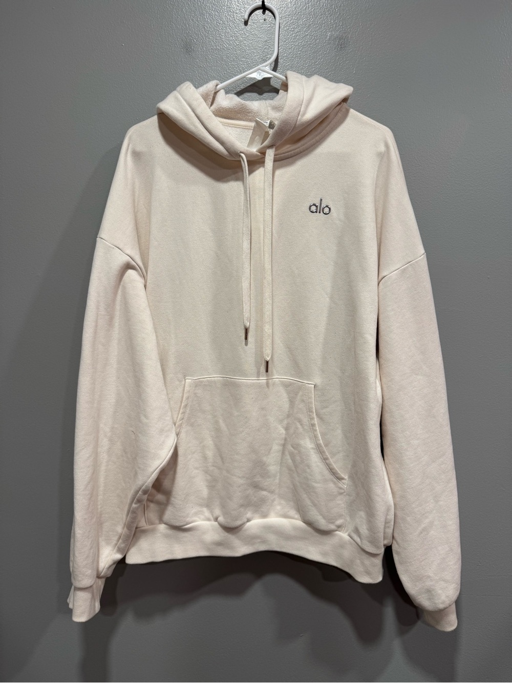 ALO Yoga Accolade Unisex Hoodie Sweater - Pullover Drawstring Hood Size L